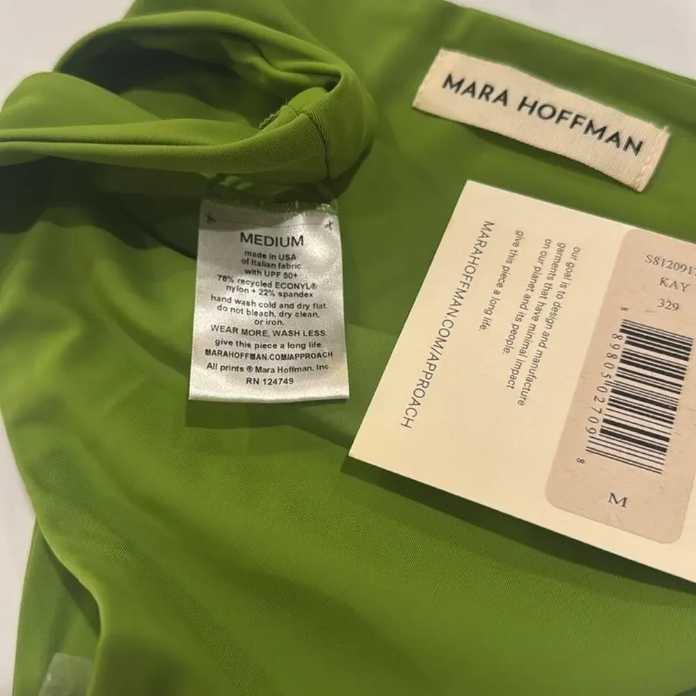 Mara Hoffman Kay Bikini Bottom - Cicoria Green Size M